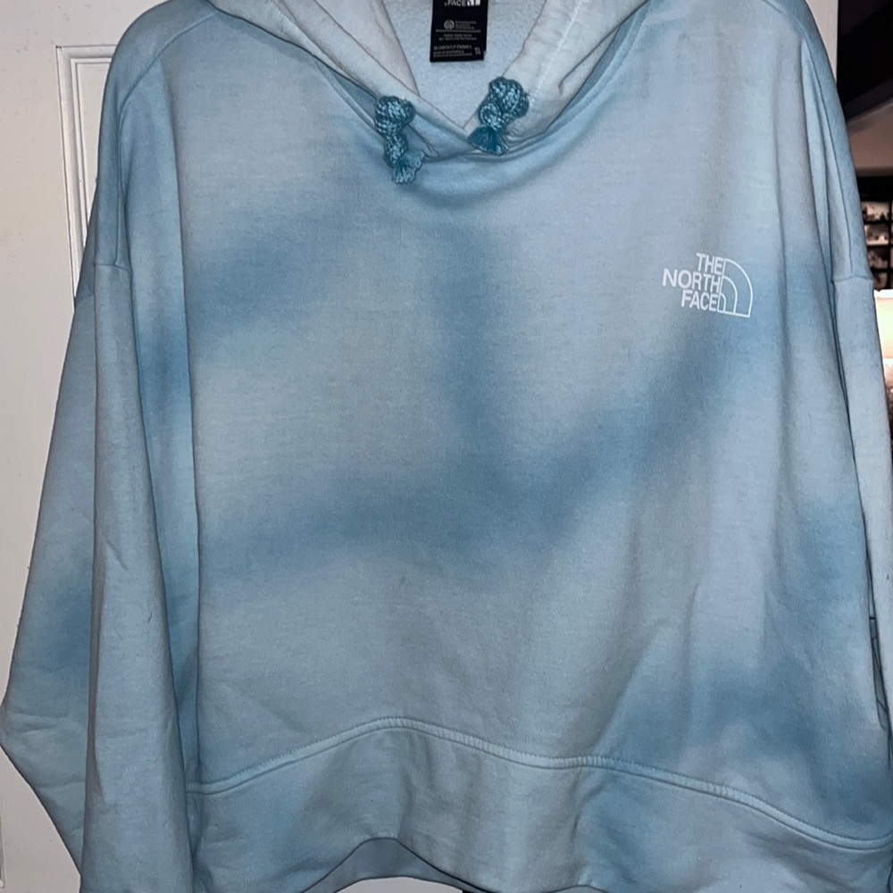 Women’s Northface, extra large, tie-dye cropped hoodie